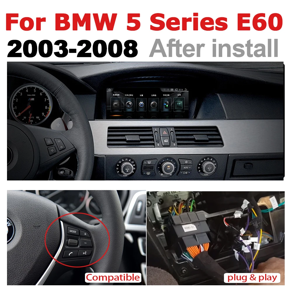 Автомобильное радио 2 din GPS Android навигация для BMW 5 серии E60 2003 ~ 2008 CCC AUX Стерео