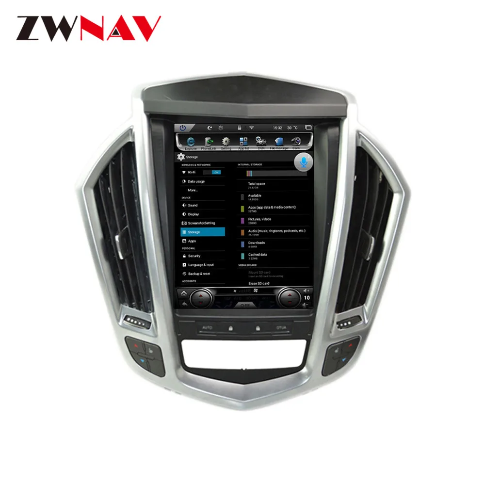 Carplay 128G экран Тесла для 2009 2010 2011 Cadillac SRX Android 9 мультимедийный плеер GPS аудио радио