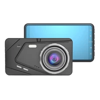 4 inch full hd 1080p dash cam dvr car video recorder cycle recording wide angle vehicle dashcam with rear view camera