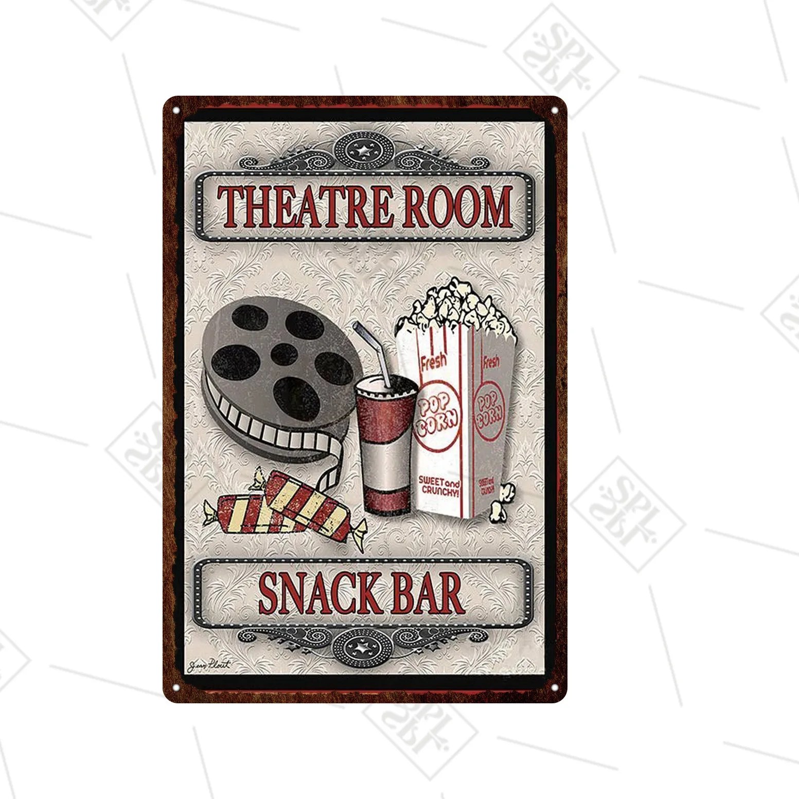 Винтажный металлический знак пиво жестяная пластина бар клуб ферма кинотеатр