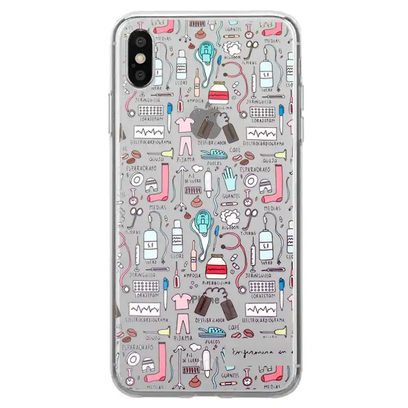 TPU Мягкий силиконовый чехол из ТПУ для iPhone X10 XR XS MAX 7 8 8Plus 5s SE 6 6S 6Plus - Цвет: TPU