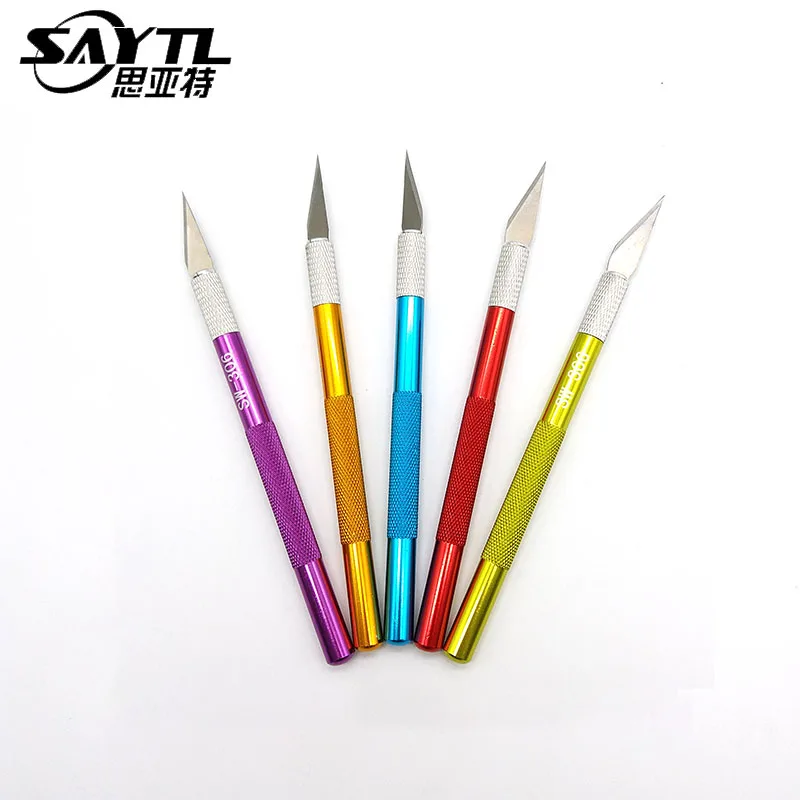 Ремесленные ножи нескользящий металлический скальпель набор ручных