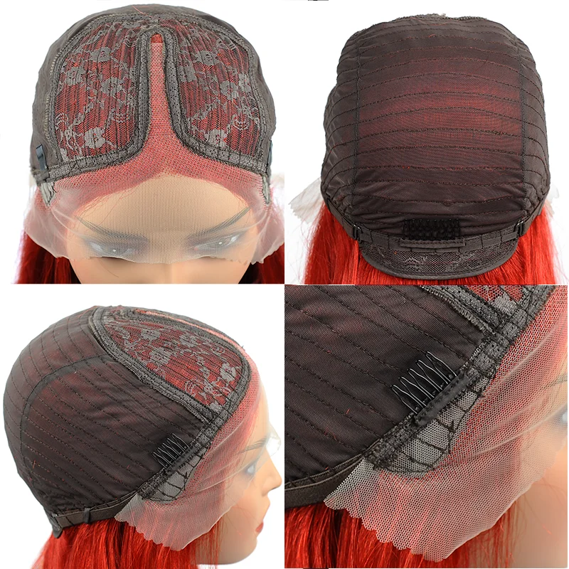 

Red Lace Front Wigs for Women Human Hair 13*1 Straight Lace Front Wig Lace Front Peruvian Burgundy 99j Remy Red Wigs Pinshair