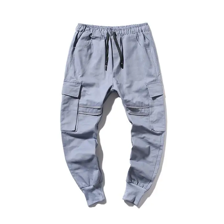Брюки-карго мужские уличная одежда штаны со множеством карманов свободные