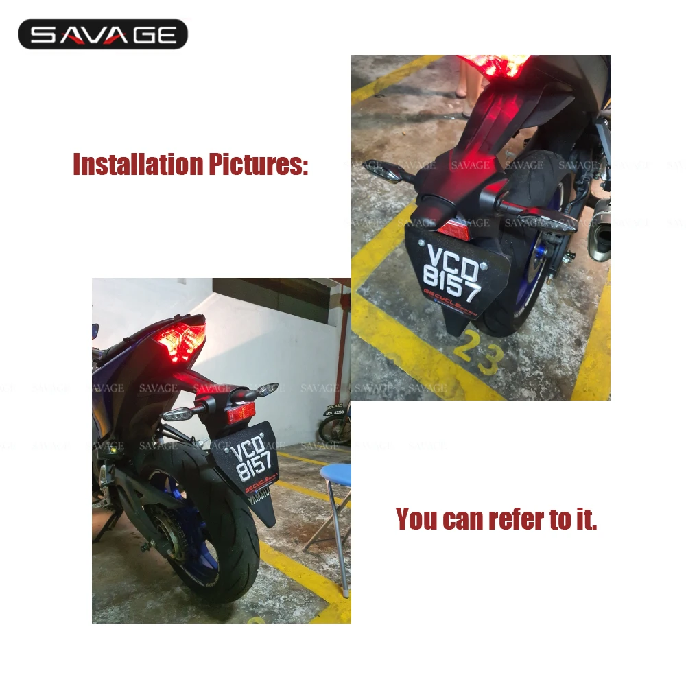 Светодиодный индикатор поворота для YAMAHA MT 01 25 03 07 09 2005 2020 17 18 19 аксессуары