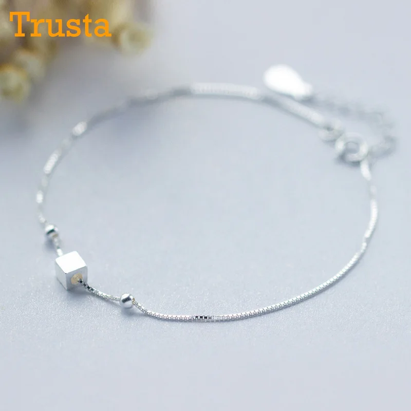 TrustDavis 100% Стерлинговое Серебро 925 пробы Модные женские ювелирные изделия