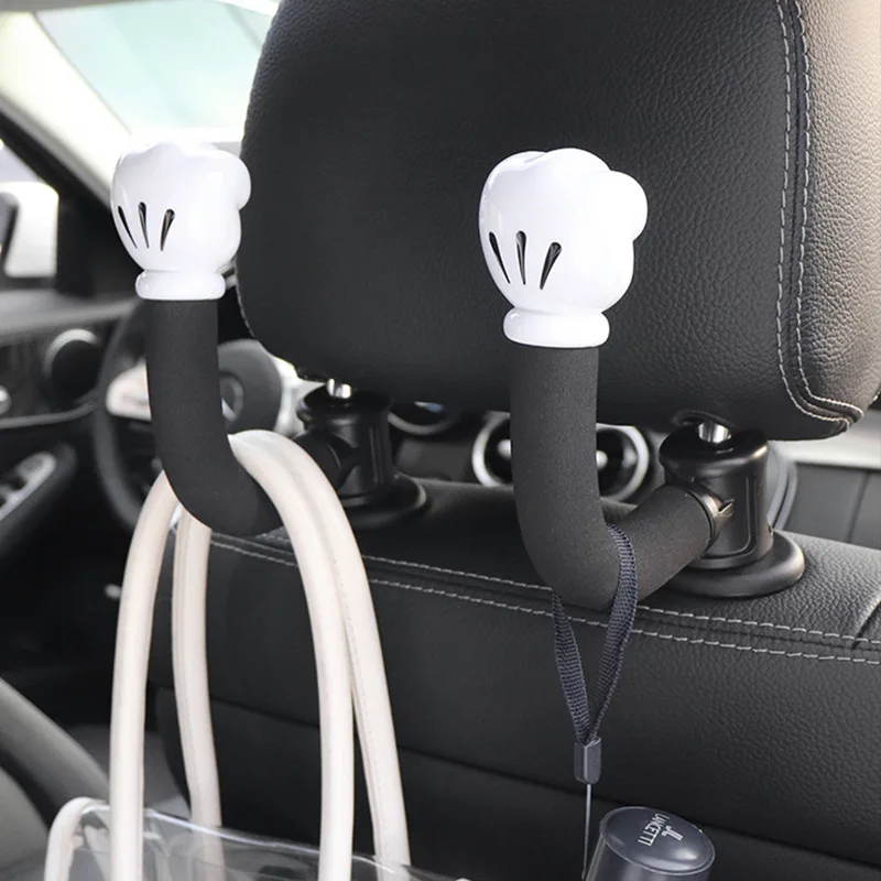 

Car Backrest Hook Cartoon Cute Car Rear Seat Creative Storage Storage Hidden Car Small Sling Hook