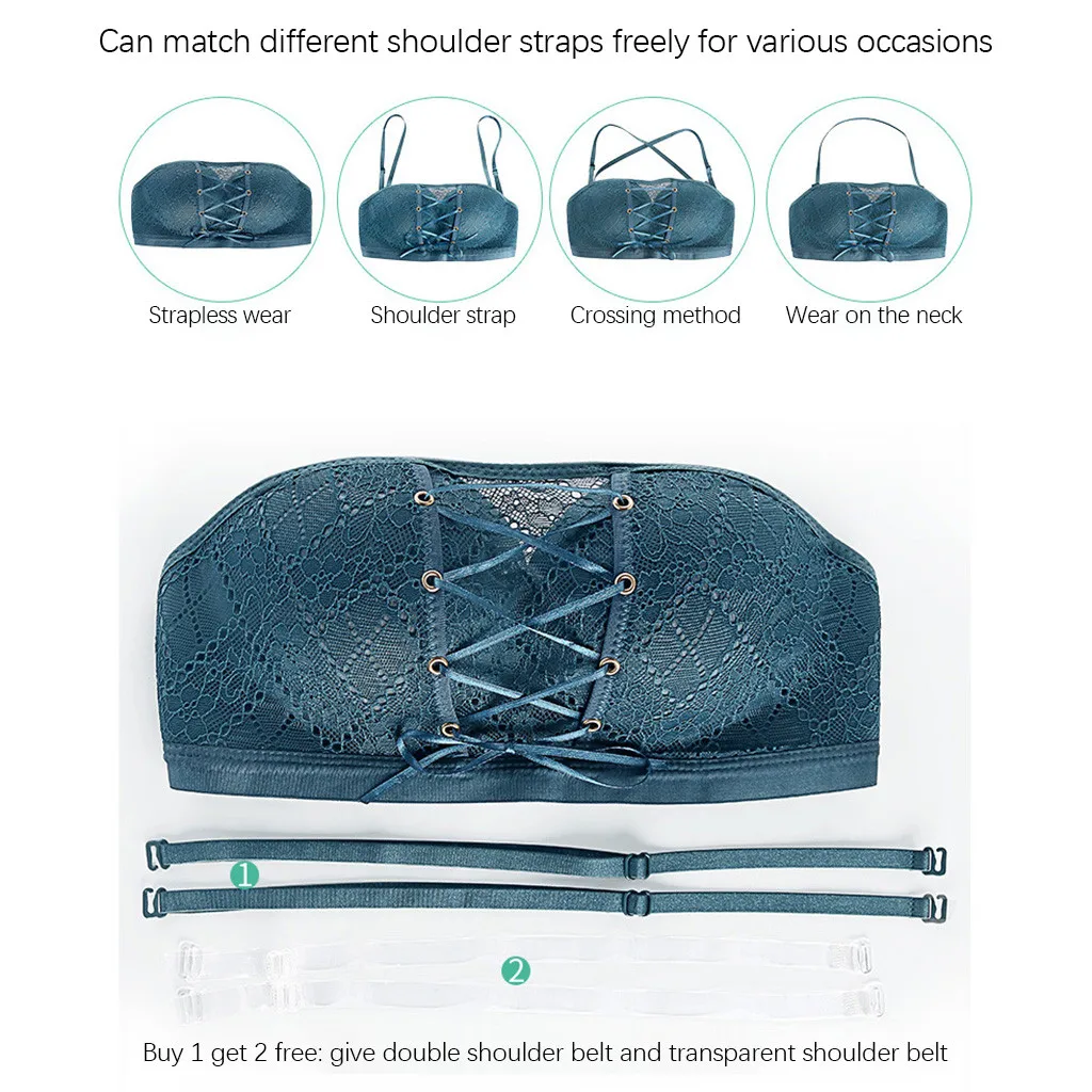 Женское нижнее белье без бретелек невидимое сексуальное кружевное бандажный