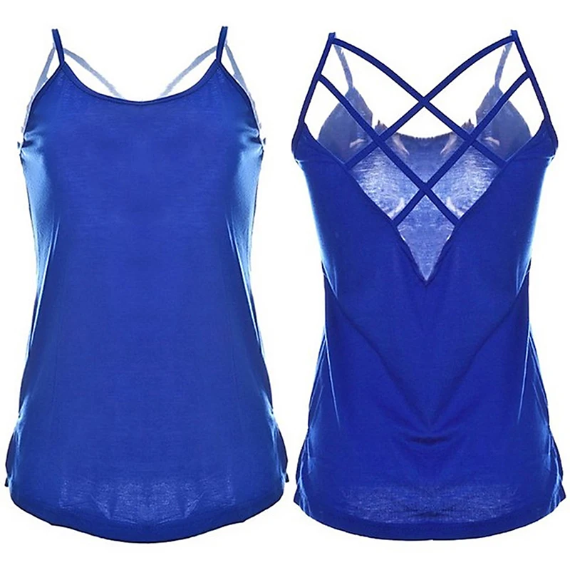 

Women's Camisole & Tanks Sleeveless Camisole Solid Hollow Out Thin Cool Loose Sexy Tank top High Quality Women Sexy Summer top