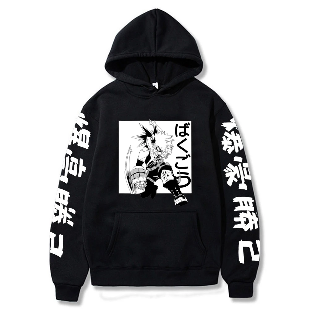 

Мужские толстовки с капюшоном Katsuki Bakugou, толстовка, толстовка с капюшоном «Моя геройская Академия»