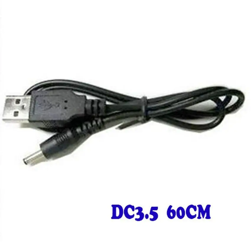 Штекер USB 3 5*1 35 штекер постоянного тока питания кабель 60 см черный для телефона 1000