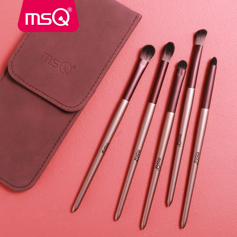 Профессиональные кисти для макияжа глаз MSQ 5 шт. тени век набор кисточек с
