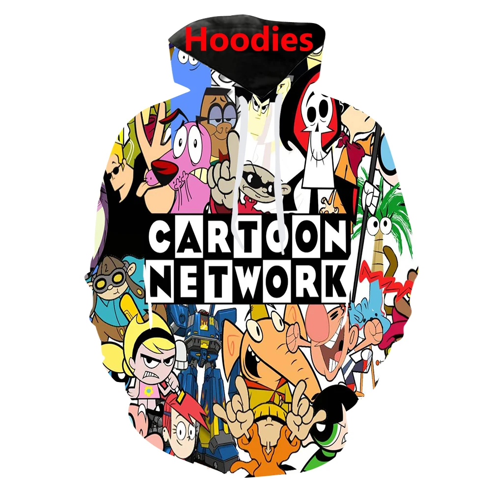 Мультяшная сеть показывает 20-х годов толстовка с 3d