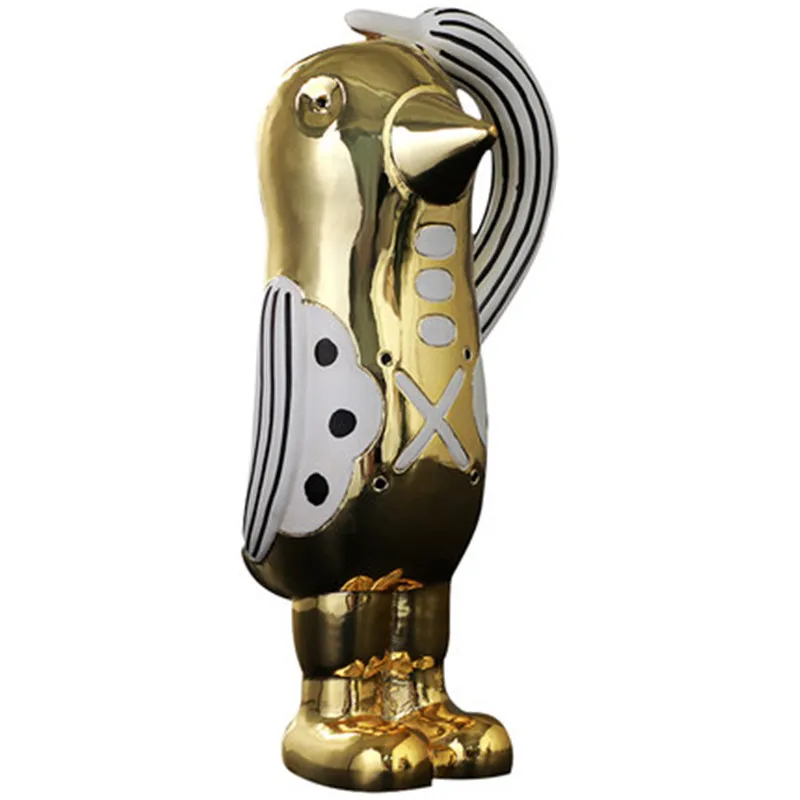 

Modern Nordic Creative Simple Abstraction Salute Penguin Home Living Room Children Bedroom Bookcase Personality Ornaments X5411