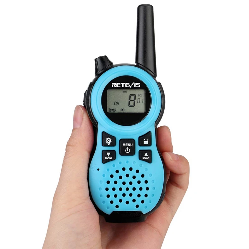 

Retevis 2Pcs RT38 Two Way Radio FRS VOX Flashlight USB Charging Walkie Talkie Christmas Present Mini Walkie US Frequency 1CH