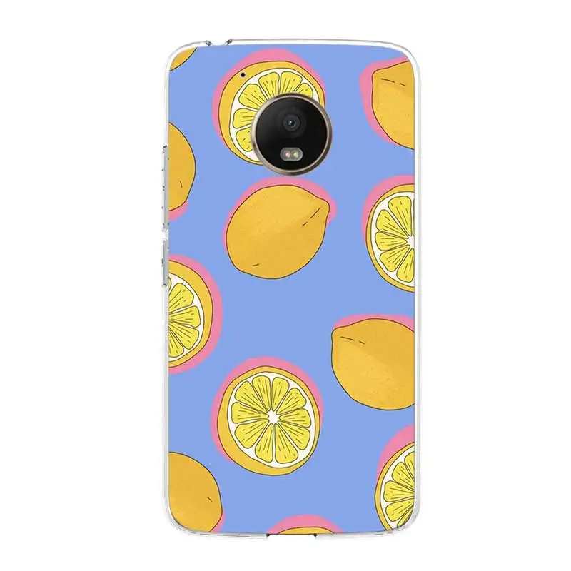 

Refreshing Lemon Case Cover For Motorola G9 Play G9 Plus G7 Plus G8 Power Lite Soft Silicone Cases For Moto G5 G5S G6 E5 Back Co