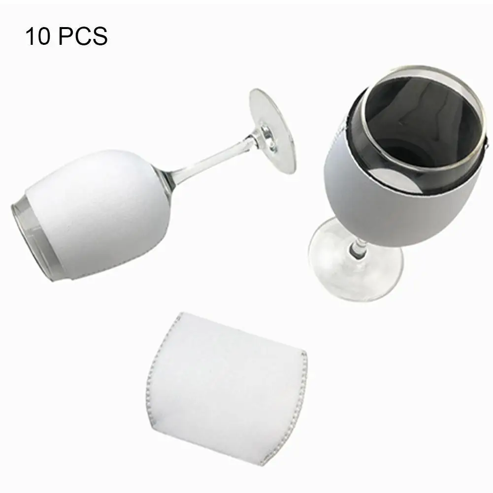 

White Wine Glass Set Home Party Wine Party Glass Decoration Set Anti-dust Holiday Party Atmosphere Set Tumbler Cover