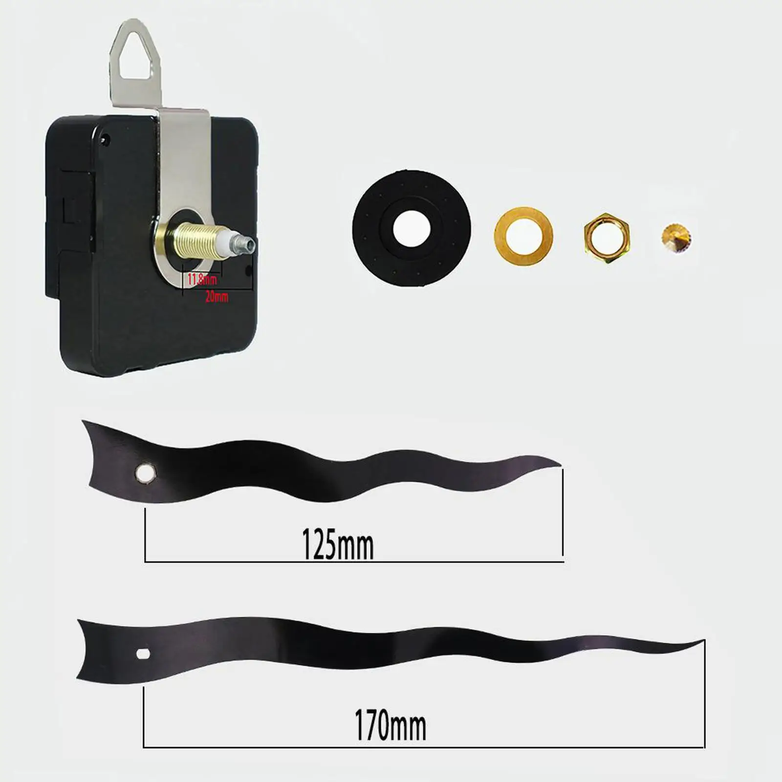 

High Torque Quartz Clock Movement for Clock Repair Parts Replacement Mechanism DIY Silent
