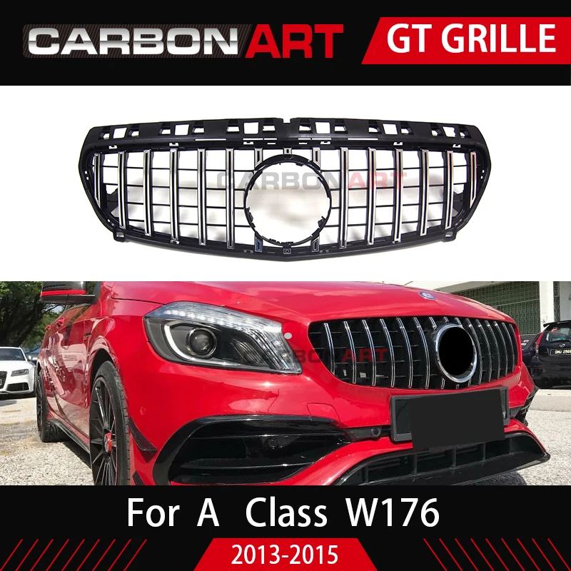 2013-2015 год W176 GT Передняя решетка для mercede A класс w176 A180 A200 A260 A45 Автозапчасти тюнинга
