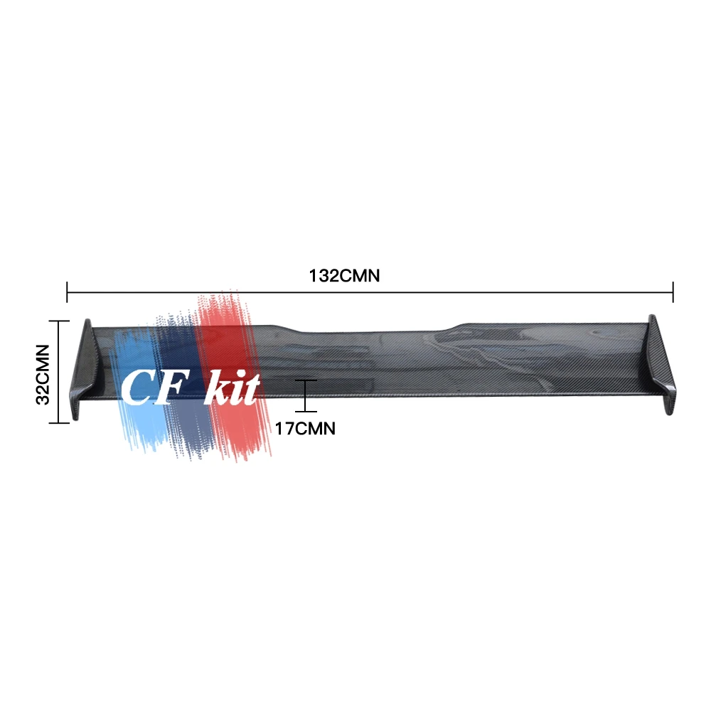 Комплект CF универсальный внешний спойлер из углеродного волокна для заднего
