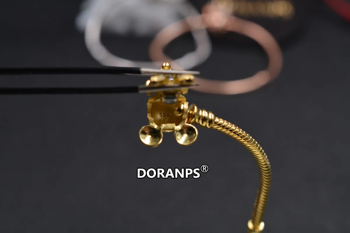 Бренд DORANPS S925 Серебряные браслеты 925 Амулеты Браслет для женщин Подарочные