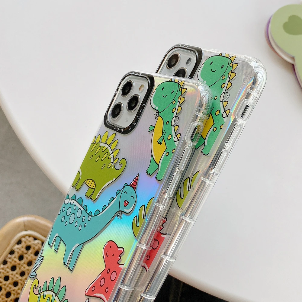 LOVECOM Cartoon Dinosaur Phone Case For iPhone 11 Pro Max XR XS 7 8 Plus X Soft TPU Transparent Back Cover Cases Coque | Мобильные