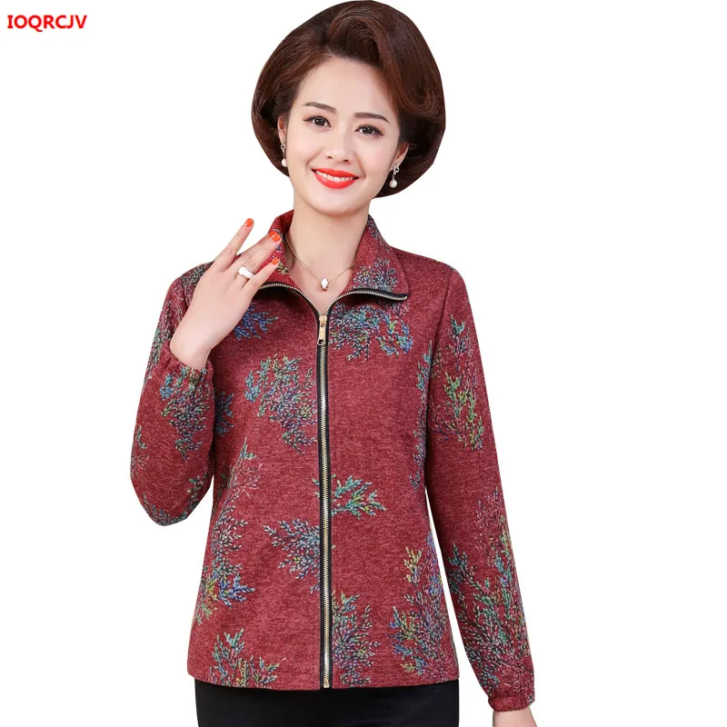 5XL весенние женские куртки и пальто Топы с принтом 2020с длинным рукавом на молнии