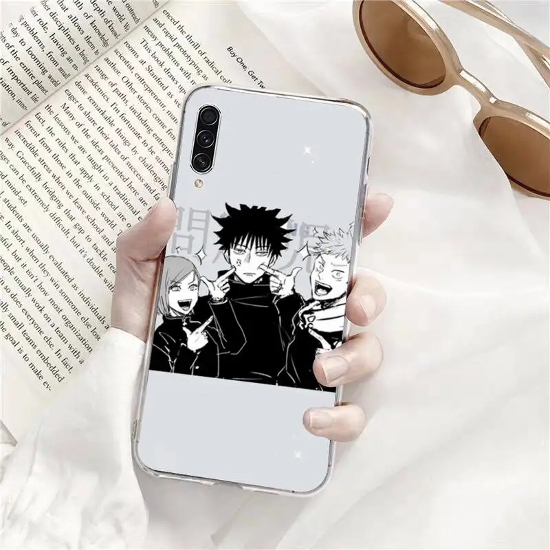 

Japanese Anime Jujutsu Kaisen Phone Case Transparent Clear For Samsung Galaxy A71 A21s S8 S9 S10 plus note 20 ultra