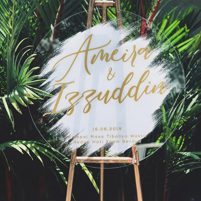 Акриловые буквы с именем на заказ персонализированный Свадебный знак