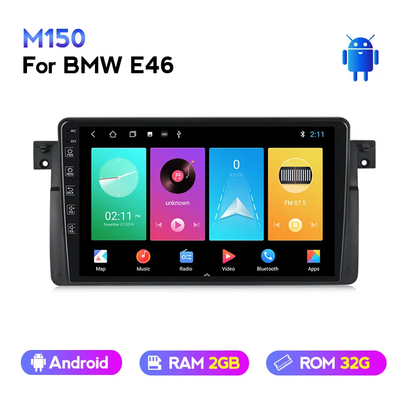 7862 4G 8 ядерный android 10 0 9 &quotЭкран Автомобильная магнитола для BMW E46 M3 318i 320i 325i без DVD