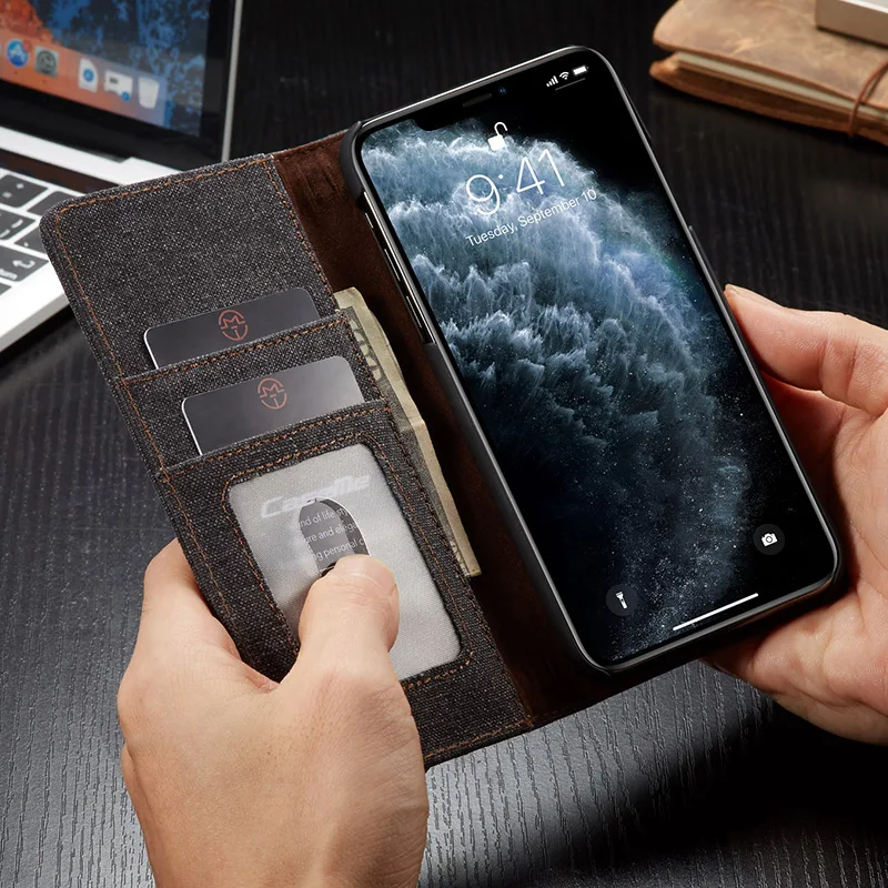 Роскошный кожаный чехол-книжка с отделением для карт для Iphone 11 X SE 6S 7 8 Plus, чехол-подставка для Iphone 11 Pro XS Max XR