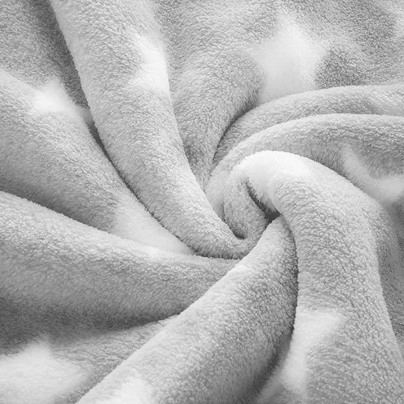 DIDIHOU 1 шт. Двухслойное одеяло с принтом звезды для унисекс детское плюшевое со