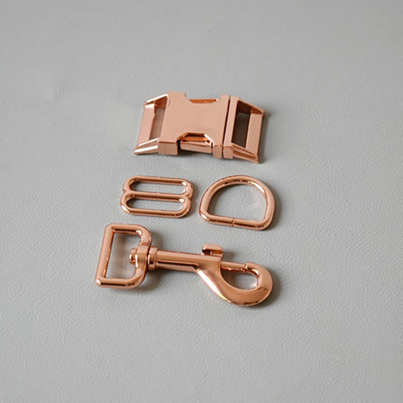 Металлическая пряжка для собак комплект из 8 кнопок и D образных колец застежка на