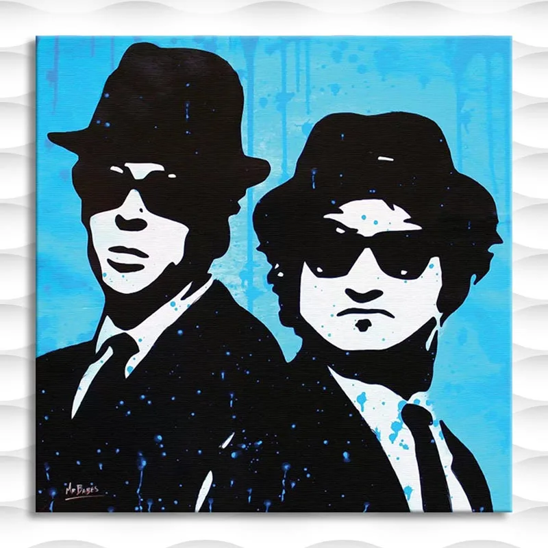 

Картина на холсте с рисунком Блюз братьев настенный художественный плакат для гостиной Декор без рамки
