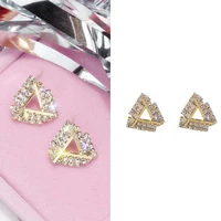 fashion for women beautiful jewelry earrings a pairset stud gold color rose gold color