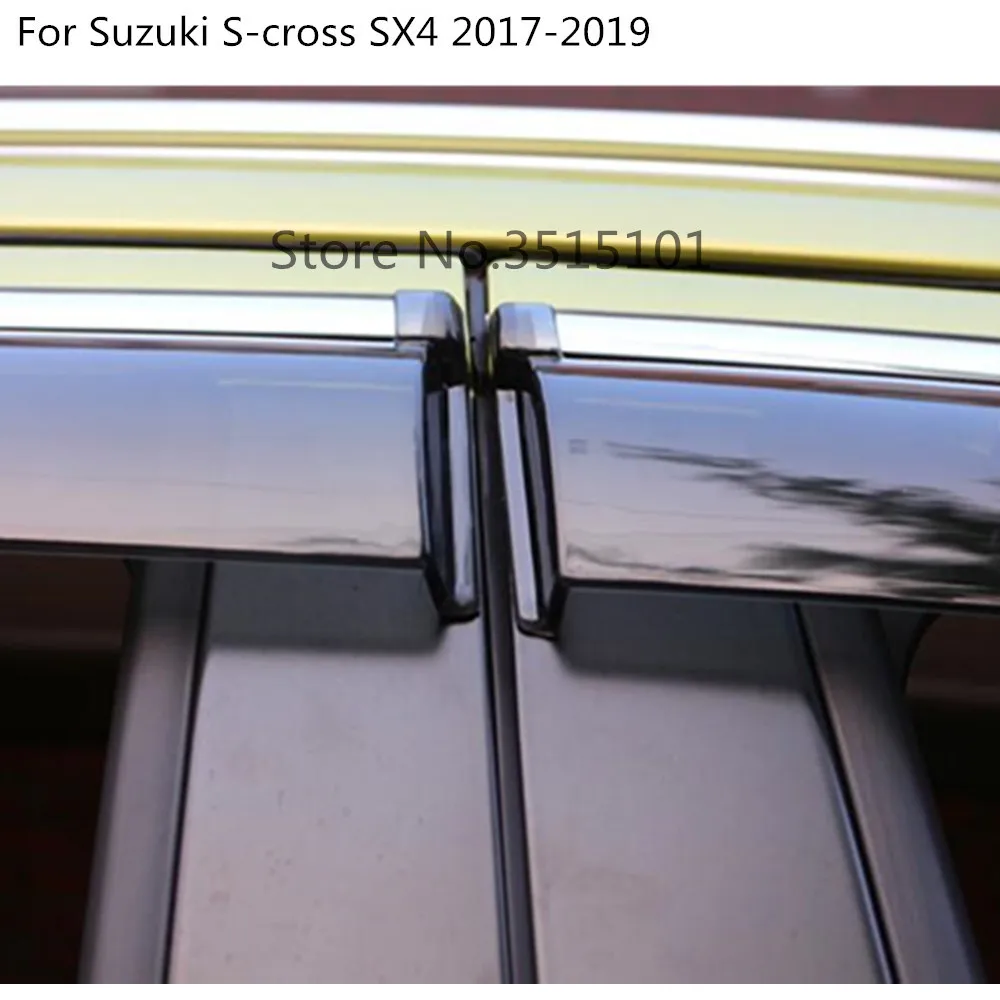 4 шт. пластиковые наклейки на корпус автомобиля для Suzuki S Cross SX4 2017 2018 2019 2020|Навесы и