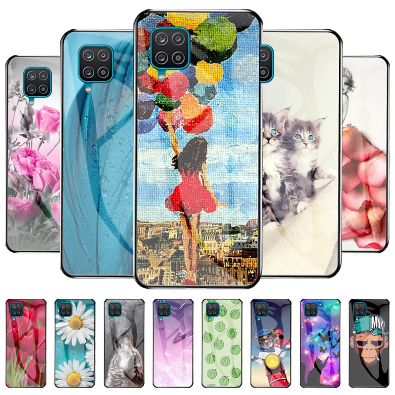 Girl Phone Cases For Samsung A12 Case Tempered Glass Shell On Samsung Galaxy A12 6.5