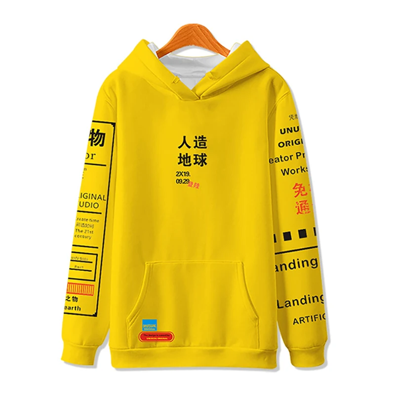 WAMNI 2019 толстовка с капюшоном в стиле Харадзюку свитшот рисунком граффити модель