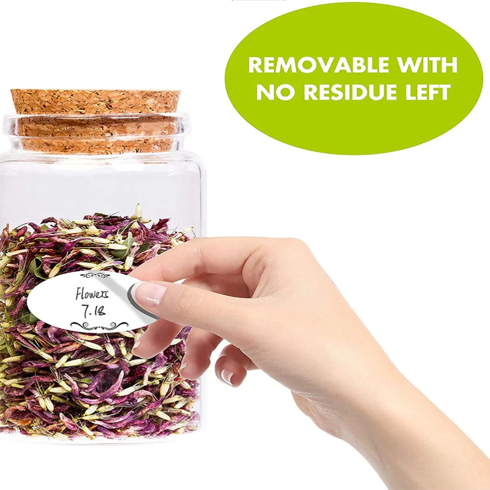 

1 Roll of 500pcs Adhesive Canning Label Stickers Simple Canned Label Stickers