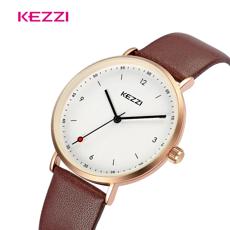 KEZZI Новые мужские и женские кварцевые часы для пары, модные деловые часы, мужские часы, женские часы, подарки