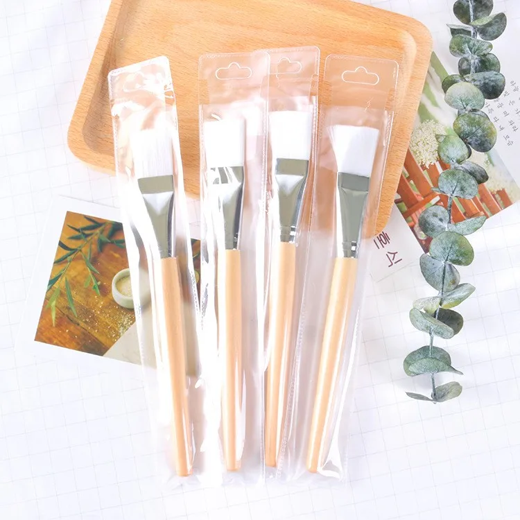 10 шт. деревянная маска кисти мягкие для макияжа набор красоты портативная кисть