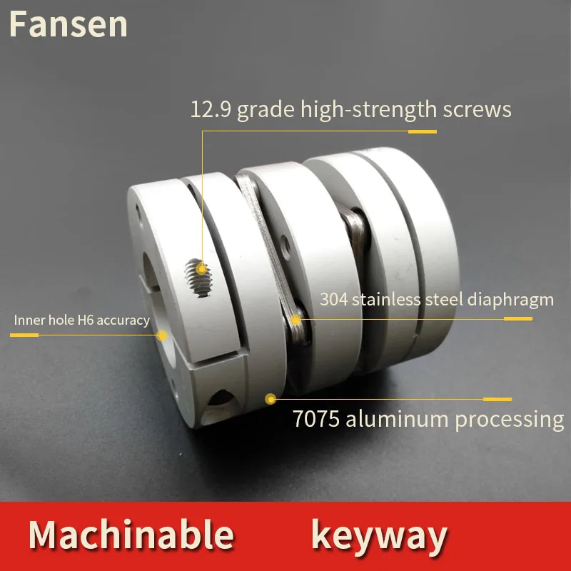 D34L32 соединитель вала с алюминиевым ремнем Соединитель одной диафрагмой гибкий