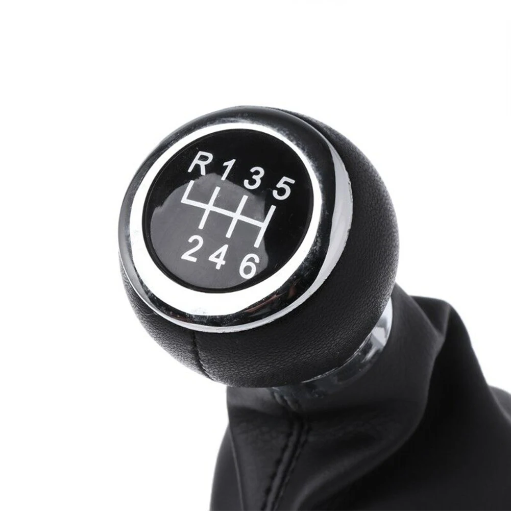 

Leather Gear Shift Knob For Volkswagen VW Passat B6 6 Speed Gearbox Shift Lever Dustproof Car Speed Lever Cover Shifter Knob