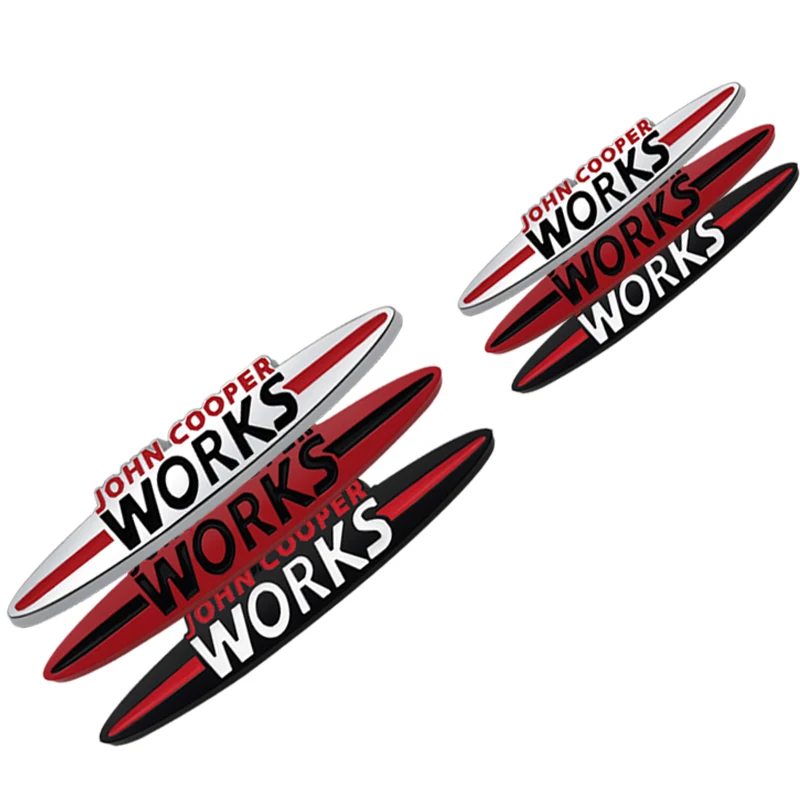 Значок для багажника автомобиля боковая наклейка JCW эмблема решетки радиатора Mini