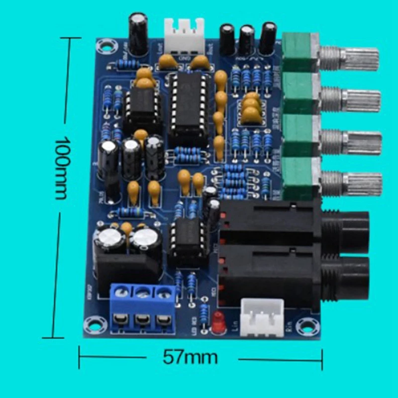 1 шт. Встроенная плата усилителя микрофона реверберация караоке 40 Вт + TDA8944