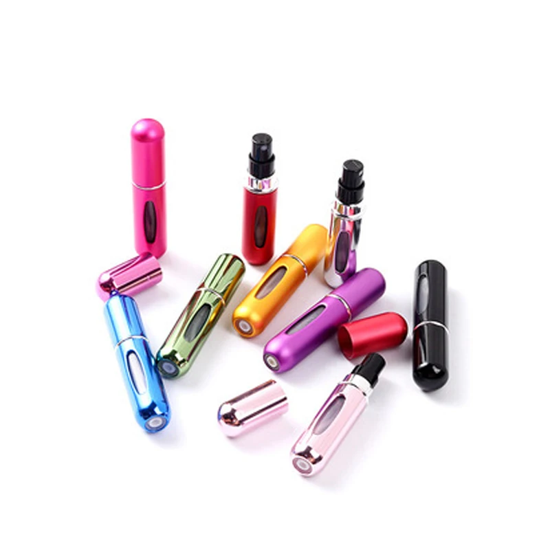 5ml Refillable Mini Perfume Bottle Atomizer Aluminum Atomizer Portable Travel Cosmetic Container Perfume Bottle Spray Container