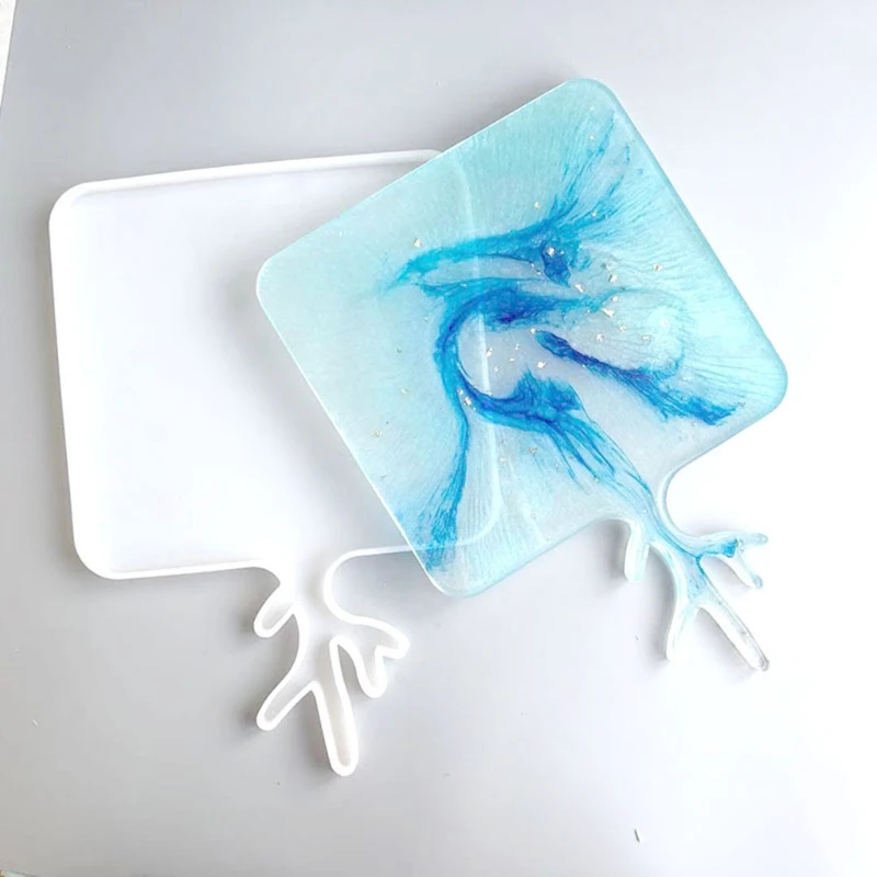

1Pc Antler Handle Fruit Tray Mold Epoxy Resin Jewelry Mold Resin Casting Pendant Mold Suitable for Diy Resin Crafts