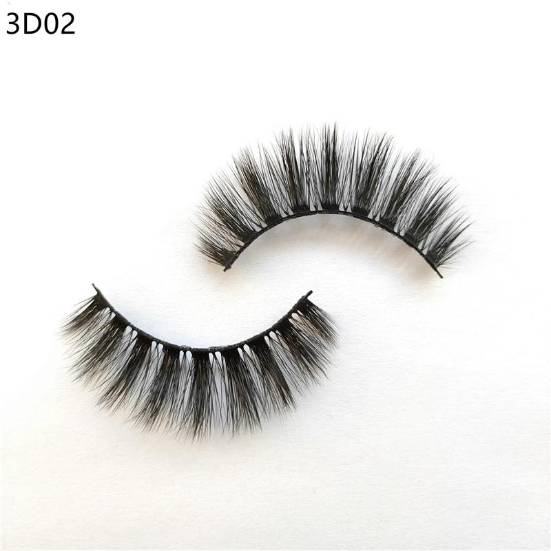 Ресницы 3D из искусственной норки 1 пара смешанные стильные накладные натуральные