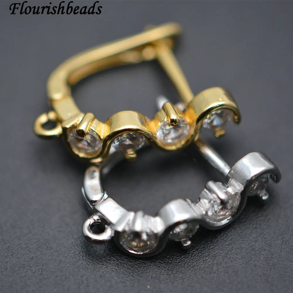 

Антикоррозийные бусины 15 мм с фианитами, металлические медные Кружева, крючки для сережек, фурнитура для ювелирных изделий, 30 шт. в партии