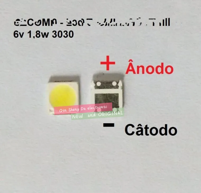600 шт. светодиодный Подсветка высокое Мощность 1 8 Вт 3030 6V холодный белый 150-187LM PT30W45